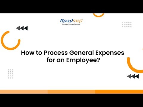 How to rise a General Reimbursement for an Employee