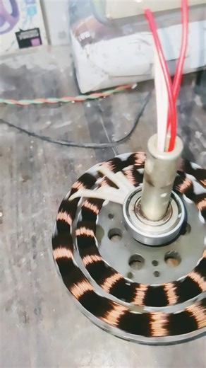 New fan stator winding #video #running #stator #testing