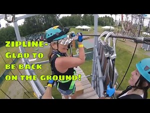 Zipline highlights from Vince's gopro. High Trek Summer Camps!