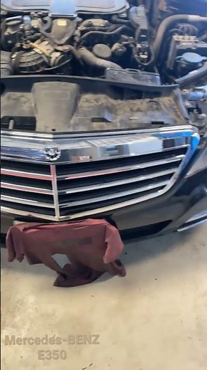 How to rimove install front grill installation-Mercedes-BENZ-/e350 my love for benz #grill #e350