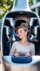 Dubai’s AI SALON POD Will Blow Your Mind 😲🤖 Robot Salon Machine AI 3.0✂️ Future Grooming, #shorts