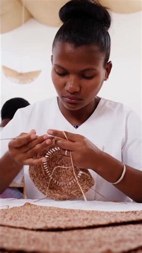 The Raffia bag, handcrafted by female artisans