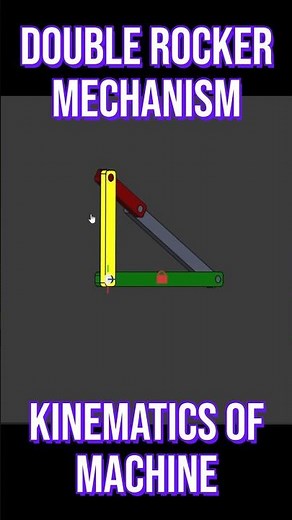 Double Rocker Mechanism || Kinematics Of Machines || engineering
