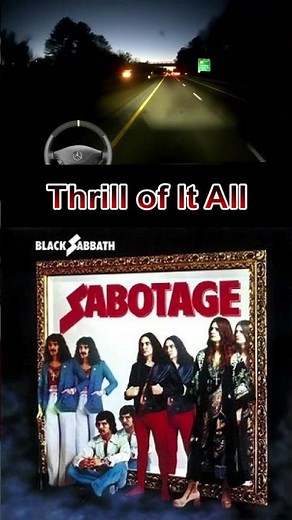 Metal Music 40 Black Sabbath - Thrill of It All - album Sabotage 1975 on the Road
