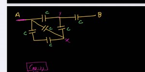 The question requires the calculation of the equivalent capacit... | Filo