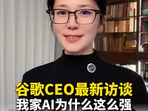 谷歌CEO最新访谈：我家AI为什么这么强？Google下一步要做什么？
