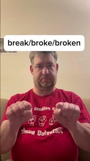 ASL sign for break / broke / broken / Learn ASL
