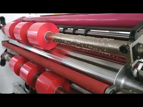 Double shaft Center Surface Plastic Film Slitting Rewinding Machine
