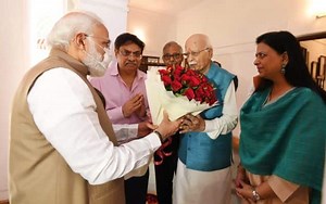 PM greets L K Advani Ji on his birthday