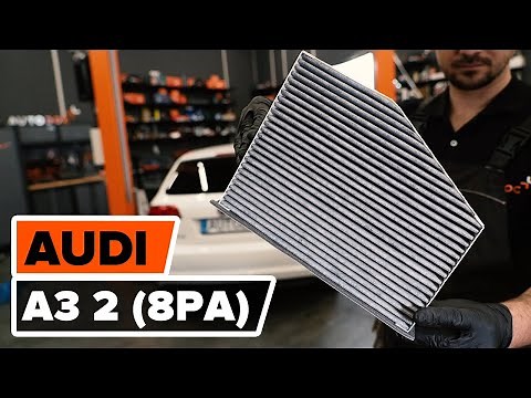 How to change pollen filter / cabin filter on AUDI A3 2 (8PA) [TUTORIAL AUTODOC]