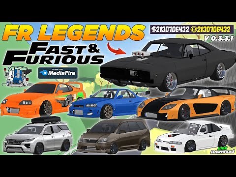 Download FR Legends Mod Pack Fast & Furious | DODGE | SUPRA | R34 | RX7 | MINO TOUGE V 0.3.3.1