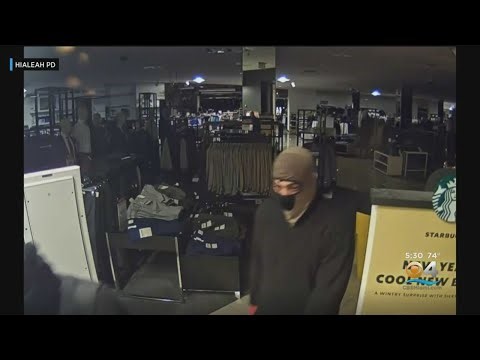 Shoplifting spree at Hialeah Macy's caught on camera