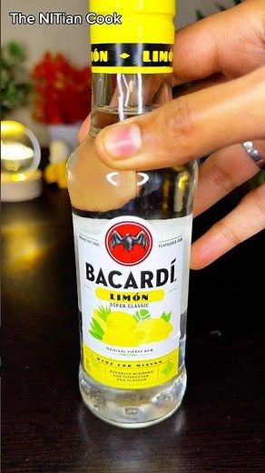 Bacardi Limon Rum Cocktail🍹#bacardi #rum #alcohol #viral #trending