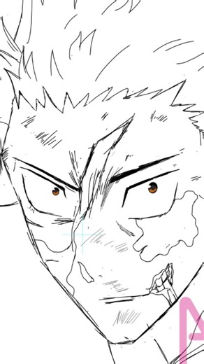 Itadori Yuji On jump paint, android version... #jujutsukaisen #itadoriyuji #anime #art #jjk #drawing