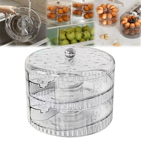 CRCMUHE Food Storage Stackable Egg Dispensers And Storage | Refrigerator Automatic Rolling Egg Containers | Space Saving Refrigerator Storage Rolling Egg Dispensers And Arrangers - Walmart.ca