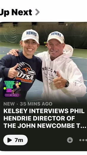 NEW PODCAST ALERT Kelsey interviews The John Newcombe tennis Academy’s legend Director Phil Hendrie!! Talking a bit on Lleyton Hewitt’s time at the Ranch  Take a listen https://podcasts.apple.com/au/podcast/tennis-talk-101/id1769544310?i=1000740744251 #podcast #team #family #effort #aussie #australia #poscast #travel #international #tennnis #sport #fitness #coaching #coach | John Thompson | Facebook