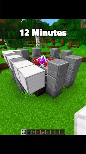 Minecraft Trap at Different Times 🥶