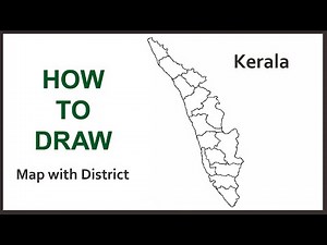 How to draw Kerala map with district