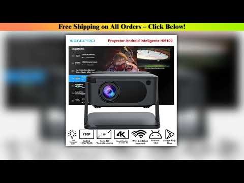 WESOPRO Mini Projector Smart 4K Portable with Wifi 6 Bluetooth 5.0 Android 11 Automatic Keystone