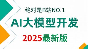 【2025版】这绝对是B站讲的最好的AI大模型应用开发全流程实战教程， 全程干货无废话，学完即就业！_哔哩哔哩_bilibili