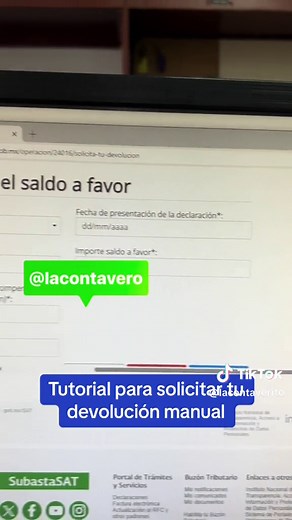 #contable #saldoafavor #contador #solicitudmanual