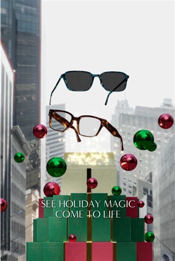 Seeing the Holiday season in a whole new way 👓✨​ ​ #LensCrafters #Glasses #Holidays #Fyp #Frames