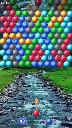 Bubble Shooters Level 16 Successfully Completed 🏆 | Fun & Satisfying Bubble Pop Game #onlinepuzzles