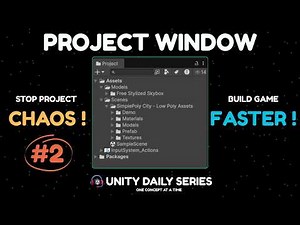 How to Use the Project Window & Meta Files || Learn Unity || Game Developer Unity || Unity Daily #2