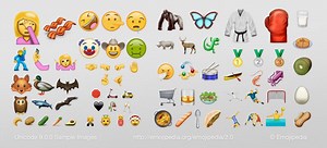 В стандарт Unicode 9 добавлена поддержка 72 новых иконок emoji