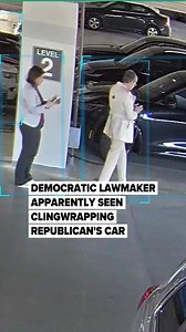 17K views · 158 reactions | : https://l.mlive.com/f5ul10 Democratic state Rep. Julie Brixie, D-Okemos, reportedly clingwrapped her Republican colleague's BMW on Thursday as a “prank” for him partially parking in her spot. Rep. Matt Maddock, R-Milford, said it didn’t damage his car, but it did damage Brixie’s reputation. Brixie did not immediately respond to MLive requests for comment. (Security footage as provided but House Republicans) | The Grand Rapids Press | Facebook