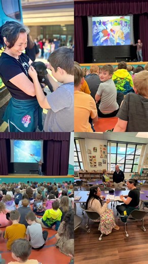 Our visit to Mountain View Elementary was so special! The kids had already started reading our books