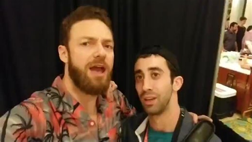 Singing an Allan Sherman Zombie rendition with The Walking Dead star Ross Marquand, 7 years ago on the Walker Stalker Cruise. Miss you Ross! Hope to catch you again soon buddy! #TheWalkingDead #hellomuddahhellofadduh #AllanSherman #AMC #Cruise