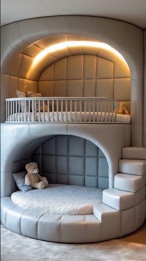 The Cinderella Castle Bed Reimagined | Soft & Round in Elegant Gray 🏰✨ #shortvideo #shorts