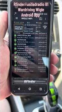 Wardriving Rfinder/unifiedradios B1 vhf/uhf DMR phone #smartphone #wardriving #dmrradio #wigleapp