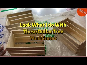 LOOK What I do with these Dollar Tree Mini Crates