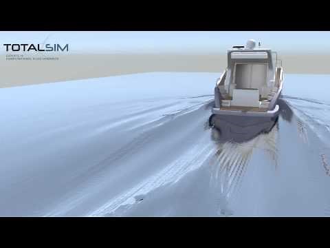 CFD simulation of a planing hull in OpenFOAM