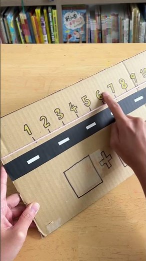 Number Line Car - An activity for preschoolers to Learn counting and addition