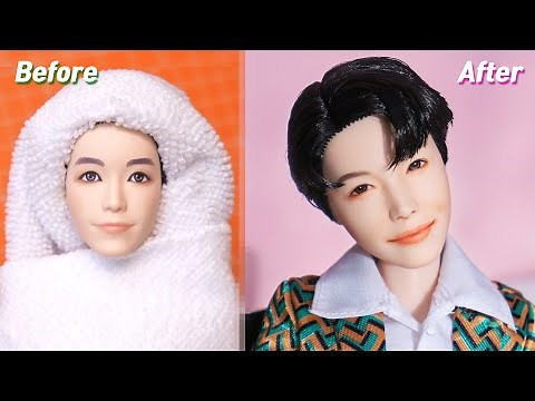 BTS J-Hope (제이홉) x Mattel Dolls Repaint /방탄소년단 마텔 인형 리페인팅 Fashion Doll