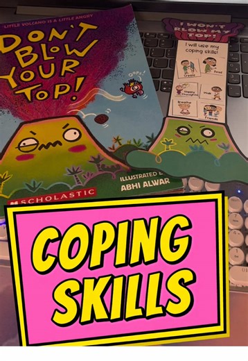 Teach your kids coping skills with Don’t Bkow Your Top and this matching lesson and craft! #counselor #schoolcounseling #copingskills #emotionalregulation #therapist