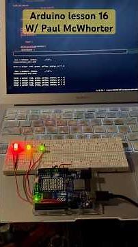 Home Work. Arduino Lesson 16 w/ Paul McWhorter. If statements #arduino