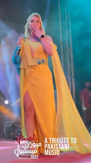 Kamaliya, who joined in the musical extravaganza all the way from Ukraine, paid a heartfelt tribute to the Queen of Pop music Nazia Hassan, at the Pakistan Music Festival 2022. The audience loved and adored every bit of her performance. #acpkhi #artscouncil #acpkhimusic #PMF2022 #pakistanmusicfestival #musicfestival #acpkhi #artscouncil #acpkhimusic #pakistanmusicfestival #musicfestival #pakistanimusic #tribute #music #attaullahkhanesakhelvi #khumariyaan #sanammarvi #wahabbugti #ahmedjehanzeb #a