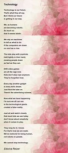 Technology - Technology Poem by Edwina Reizer