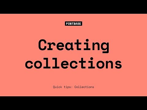 Creating Collections