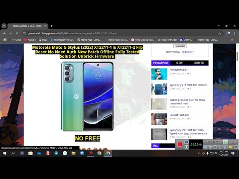 Motorola Moto G Stylus XT2211-1 & XT2211-2 Frp Reset No Need Auth Tested Solution Unbrick Firmware