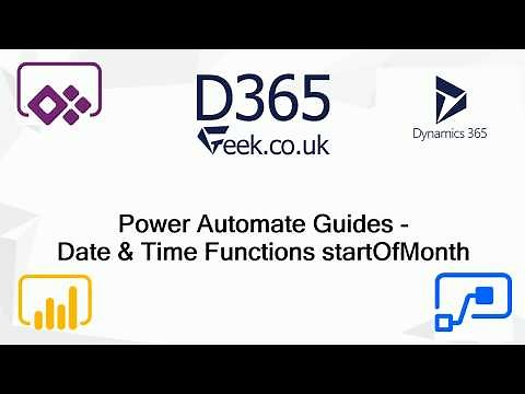 Power Automate Expressions How To: startOfMonth