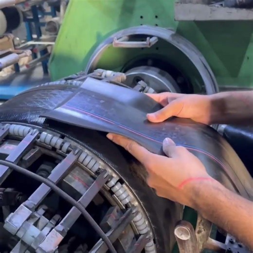 How made motor cycle tire 🛞 #manufacturing #process #repairing