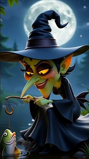 Scary Witch Fishing || Bhoot Wala cartoon #horror #cartoon #ghost #bhoot #shorts