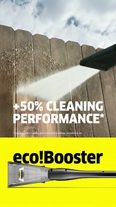 2.8K views · 109 reactions | Clean smarter, not harder! The Kärcher eco!Booster for pressure washers transforms your cleaning experience. Remove stubborn dirt and grime in no time with this powerful, eco-friendly accessory. #Kärcher #ecoBooster #PowerClean | Kärcher | Facebook