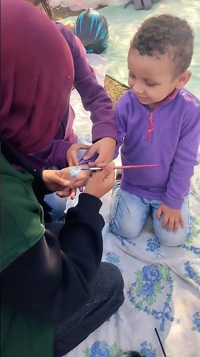 تيم يرسم حرف الاكس 🖌️😊💖