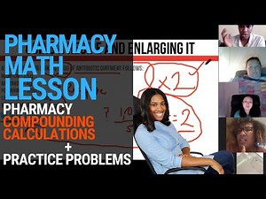Pharmacy Tech Math - Drug Compounding Calculations (Problems Worked) | PTCB Exam Prep